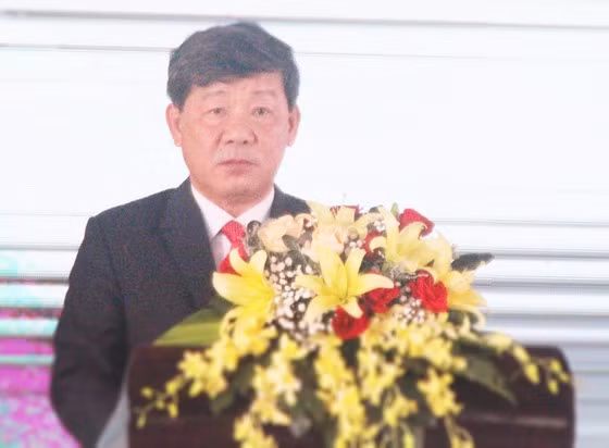 Ông Trần Thanh Liêm, Chủ tịch UBND tỉnh Bình Dương phát biểu tại buổi lễ Ông Trần Thanh Liêm, Chủ tịch UBND tỉnh Bình Dương phát biểu tại buổi lễ