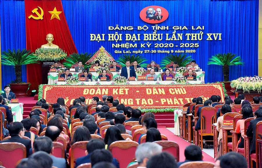 Quang cảnh Đại hội phiên làm việc sáng 29-9. Ảnh: Đức Thụy Quang cảnh Đại hội. Ảnh: Đức Thụy