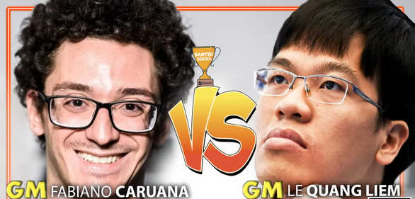 Lê Quang Liêm đã thắng Fabiano Caruana để vào bán kết Banter Series - Ảnh: CHESS24