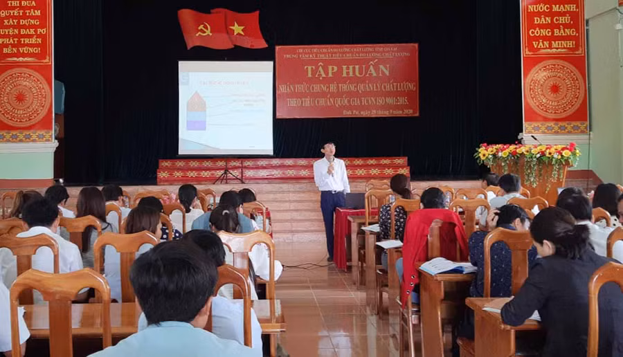  Quảng cảnh buổi tập huấn. Ảnh: Tuyết Mai