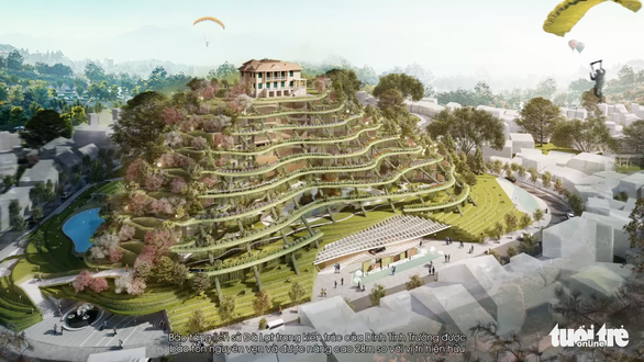 Một trong các phương án xây dựng công trình lớn tại Đồi Dinh - Ảnh: BTC