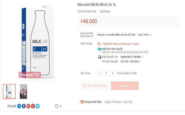 Sữa hạnh nhân Milk Lab nhập khẩu từ Úc New Zealand có khả năng nhiễm khuẩn được bán tràn lan trên các sàn thương mại điện tử. Sữa hạnh nhân Milk Lab nhập khẩu từ Úc New Zealand có khả năng nhiễm khuẩn được bán tràn lan trên các sàn thương mại điện tử.