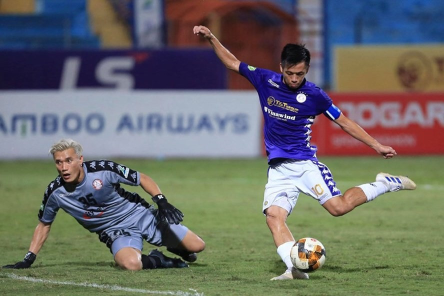 Hà Nội vào chung kết Cúp Quốc gia sau chiến thắng 5-1 trước TPHCM. Ảnh: VPF