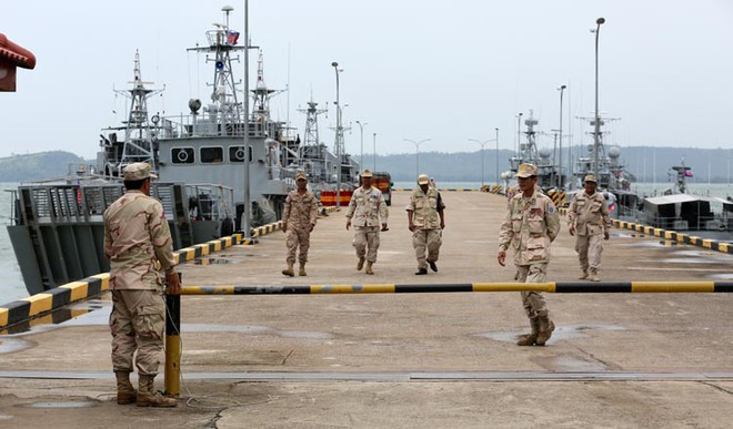 Căn cứ hải quân Ream - Ảnh: Chụp từ Khmer Times