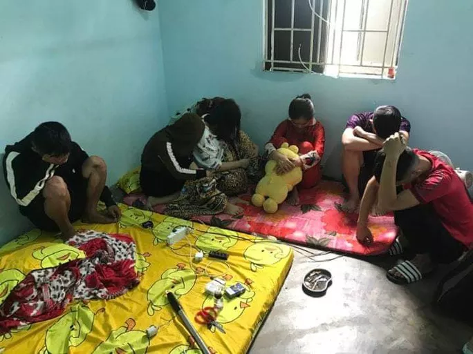 Nhóm nam nữ thanh niên được phát hiện phê ma túy trong phòng trọ