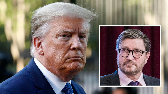 Nghị sĩ cánh hữu Na Uy Christian Tybring-Gjedde (ảnh nhỏ) đã đề cử giải Nobel Hòa bình năm 2021 dành cho Tổng thống Mỹ Donald Trump. Ảnh: NTB Scanpix