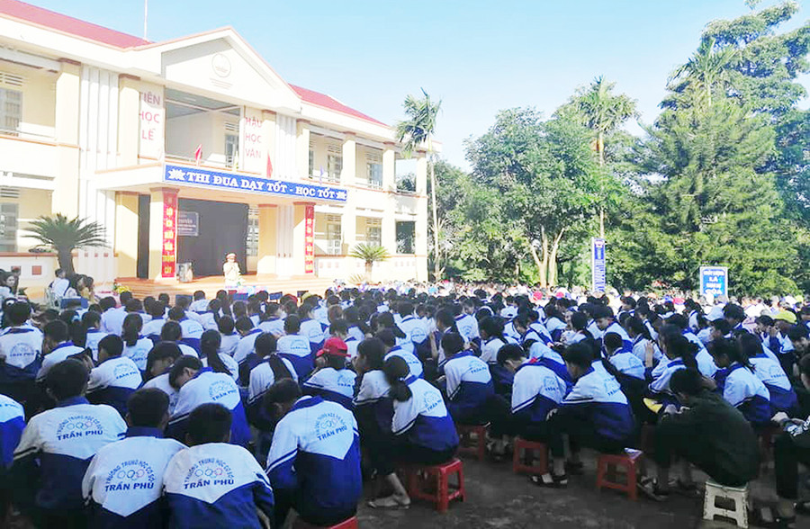  Quang cảnh buổi tuyên truyền. Ảnh: Hà Phương