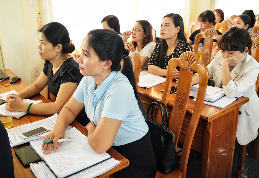 Quang cảnh buổi tập huấn. Ảnh: Minh Châu