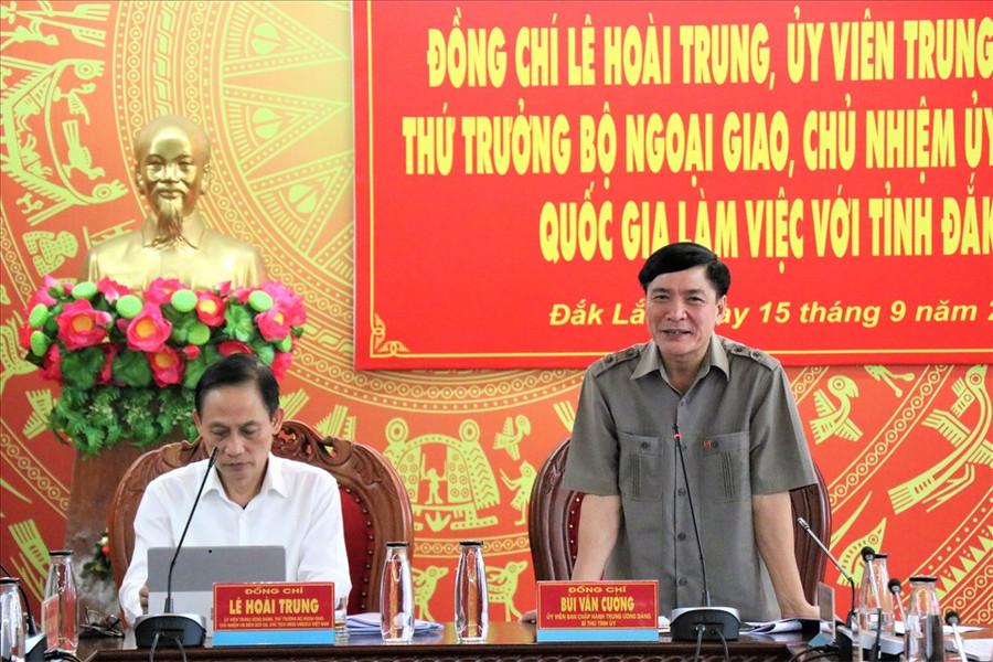 Uỷ viên Trung ương Đảng Bí thư Đắk Lắk Bùi Văn Cường. Ảnh: Tuấn Anh