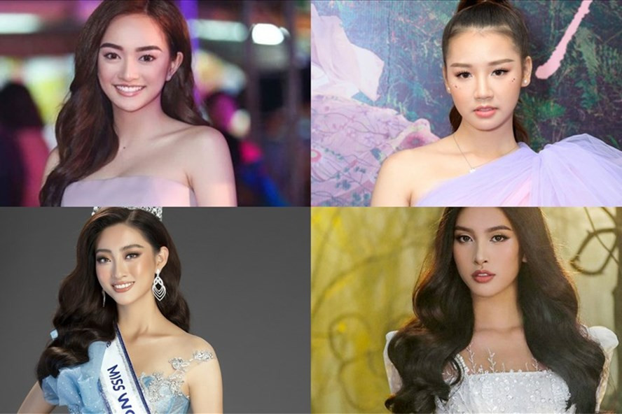 Tiểu Vy, Lương Thùy Linh, Amee, Kaity Nguyễn - 4 mỹ nhân sinh năm 2000 của showbiz Việt. Ảnh: SV, NSCC