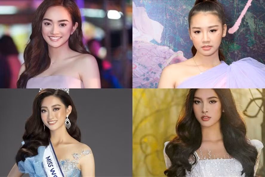 Tiểu Vy, Lương Thùy Linh, Amee, Kaity Nguyễn - 4 mỹ nhân sinh năm 2000 của showbiz Việt. Ảnh: SV, NSCC