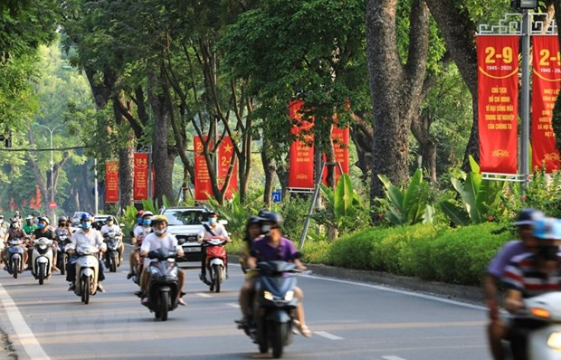 Thời tiết nắng nóng trong ngày Quốc khánh 2/9. (Ảnh: Thành Đạt/TTXVN)