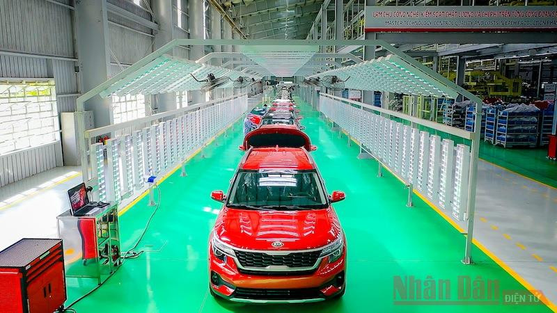  Dây chuyền kiểm định xe KIA Seltos tại Nhà máy của THACO.