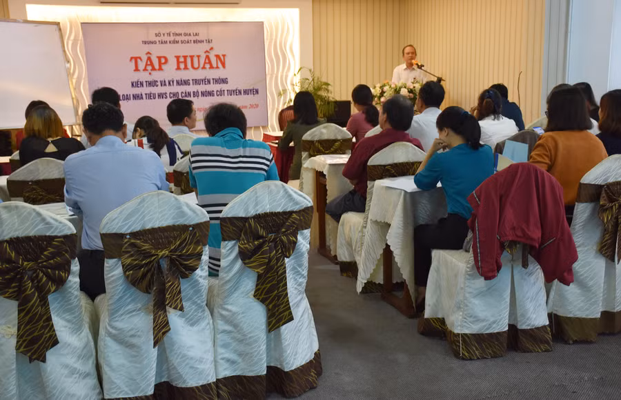  Quang cảnh lớp tập huấn. Ảnh: Hà Phương