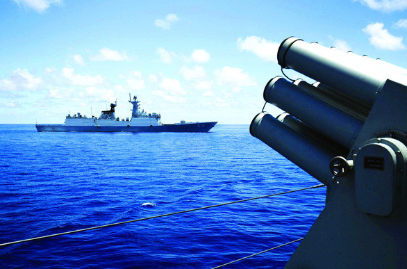 Một cuộc diễn tập của Trung Quốc ở Biển Đông vào tháng 5-2016 - Ảnh: AFP  Một cuộc diễn tập của Trung Quốc ở Biển Đông vào tháng 5-2016 - Ảnh: AFP