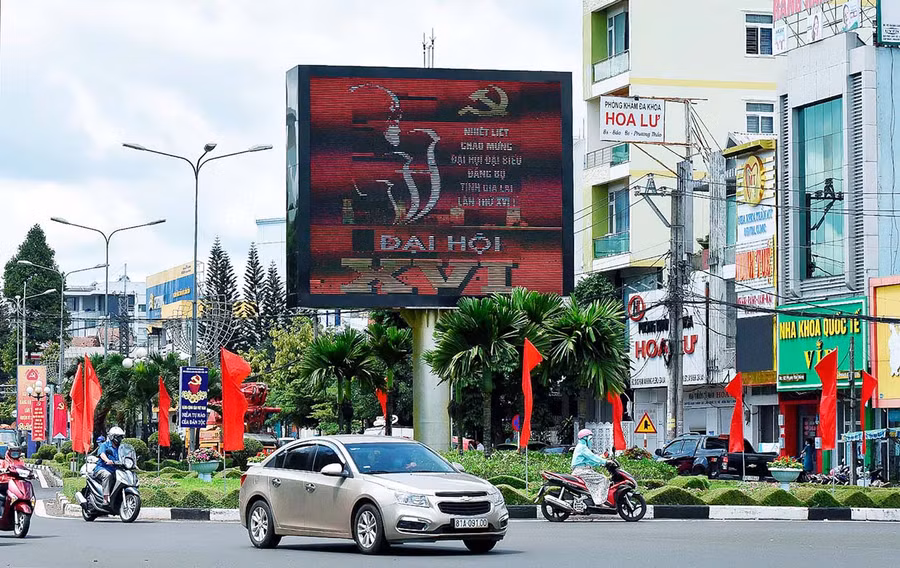 Diện mạo đô thị Pleiku ngày càng khang trang, hiện đại. Ảnh: Đức Thụy