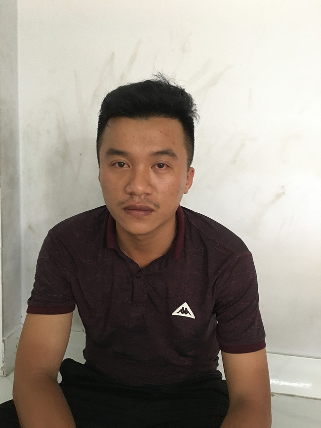 Nghi phạm Trần Văn Bộ (SN 1996) tại cơ quan công an.