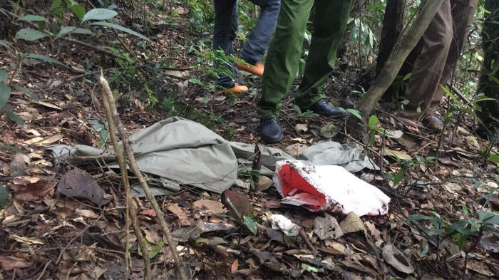 Khu vực phát hiện thi thể nạn nhân.
