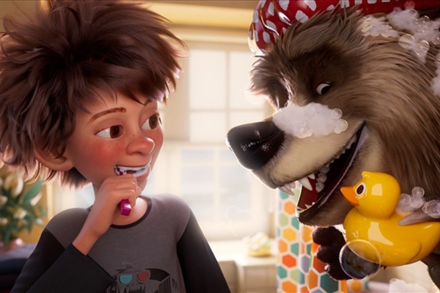 Cảnh phim “Gia đình chân to phiêu lưu ký”. ảnh do CGV cung cấp Cảnh phim “Gia đình chân to phiêu lưu ký”. ảnh do CGV cung cấp