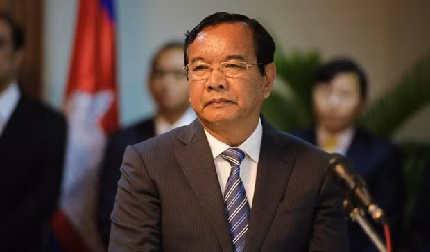 Phó Thủ tướng kiêm Bộ trưởng Bộ Ngoại giao và Hợp tác Quốc tế Campuchia Prak Sokhonn. (Nguồn: khmertimeskh.com)