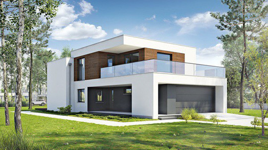 Ngoài kiến trúc hiện đại, cảnh quan xung quanh chính là điểm nhấn của thiết kế biệt thự nhà vườn này. Ảnh: Internet.