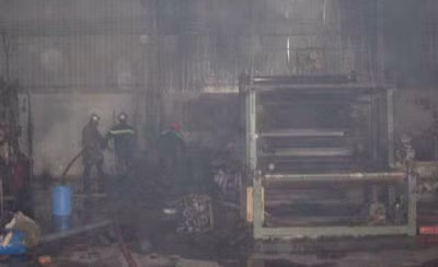 Hiện trường vụ cháy.