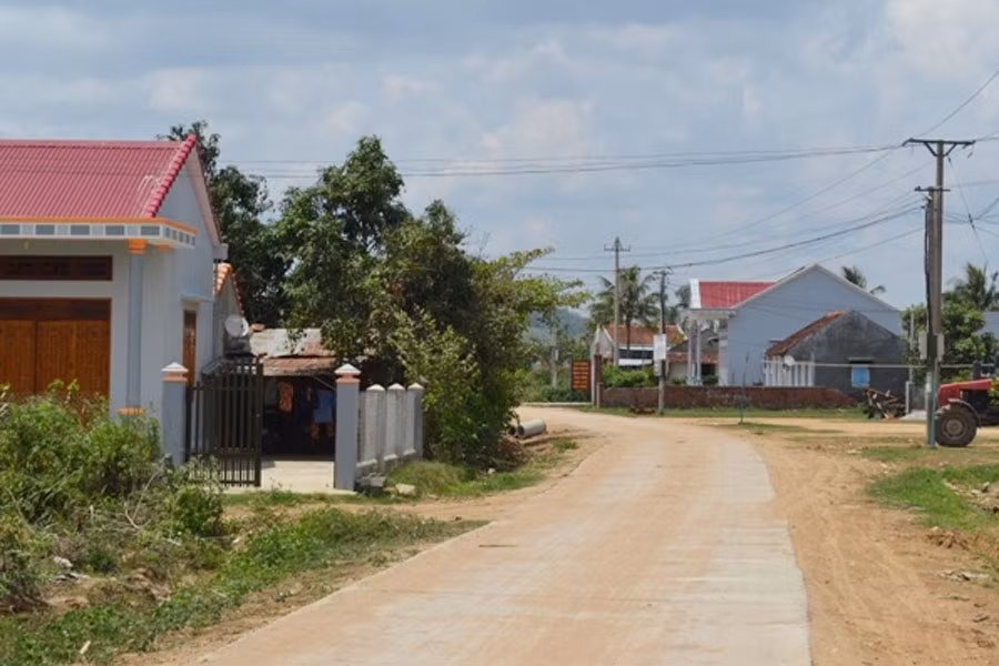 Một góc xã Đak Hlơ. Ảnh: L.N