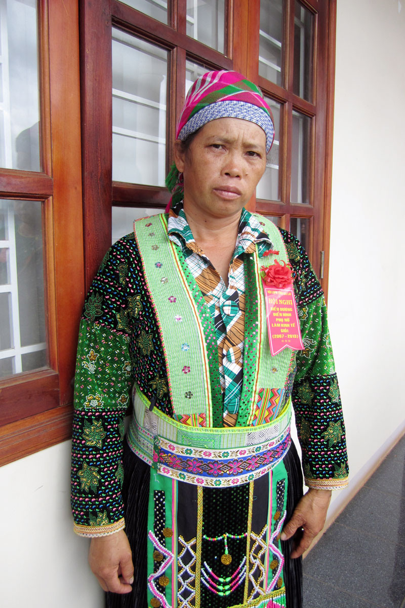 Chị Phùng Thị Dí. Ảnh: Phương Dung