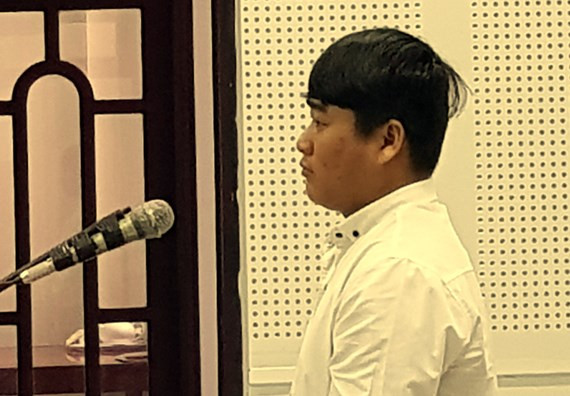 Bị cáo Âu tại phiên tòa  Bị cáo Âu tại phiên tòa