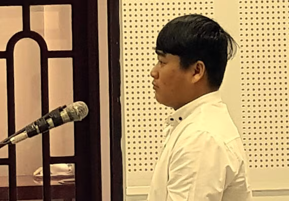  Bị cáo Âu tại phiên tòa