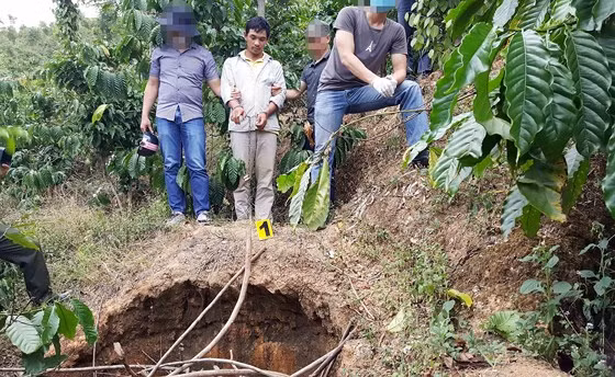  Vũ tại thời điểm bị bắt giữ. Ảnh ĐK