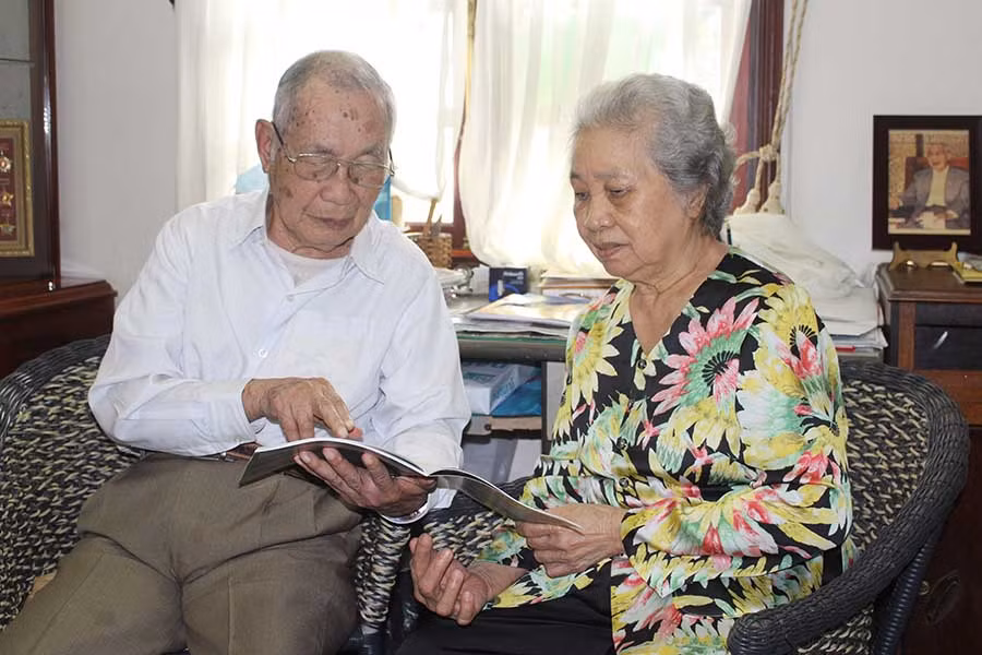 Vợ chồng ông bà Ngô Thành-Trần Thị Mỹ. Ảnh: Phan Lài
