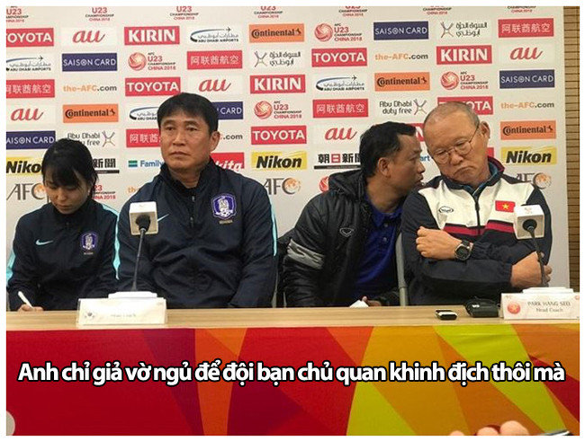 Chiêu trò để cho đội bạn chủ quan thôi.