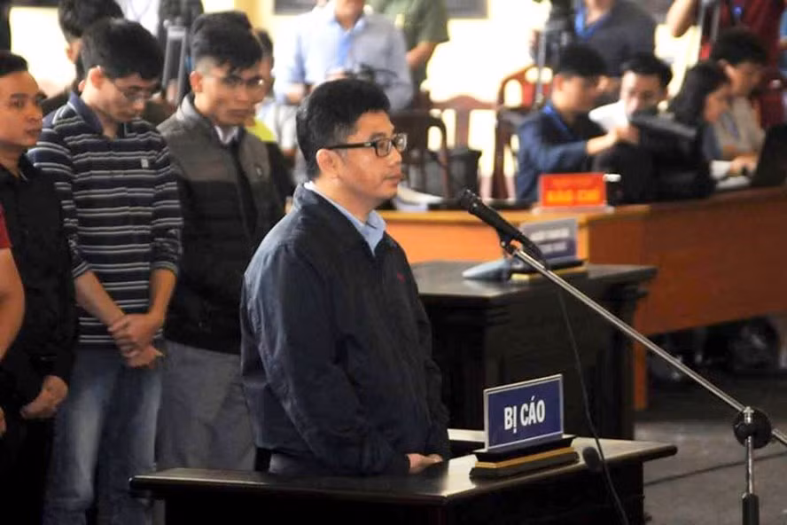 Bị cáo Nguyễn Văn Dương khai tại tòa. Ảnh CN. Bị cáo Nguyễn Văn Dương khai tại tòa. Ảnh CN.