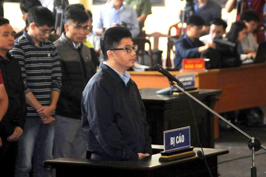 Bị cáo Nguyễn Văn Dương khai tại tòa. Ảnh CN. Bị cáo Nguyễn Văn Dương khai tại tòa. Ảnh CN.