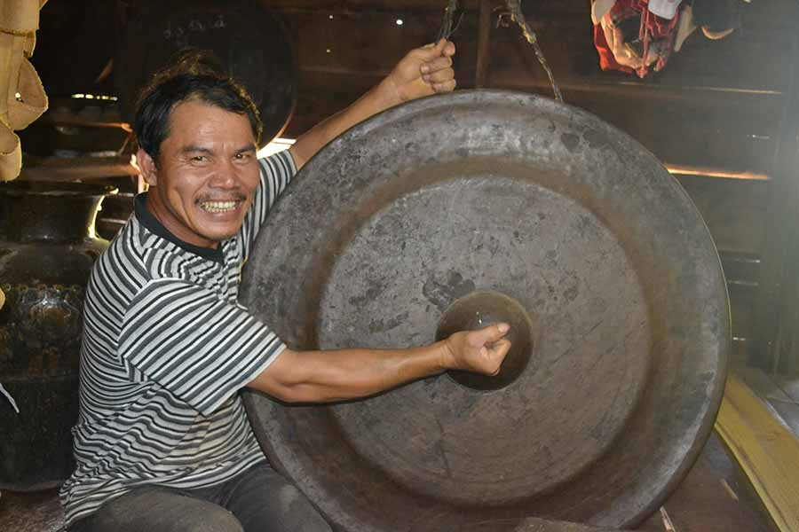  Ông Nguyễn Văn Hưng ở thôn 6, thị trấn Chư Prông, huyện Chư Prông. Ảnh: Hoàng Cư 
