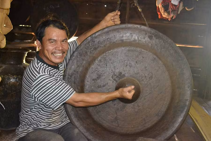  Ông Nguyễn Văn Hưng ở thôn 6, thị trấn Chư Prông, huyện Chư Prông. Ảnh: Hoàng Cư 