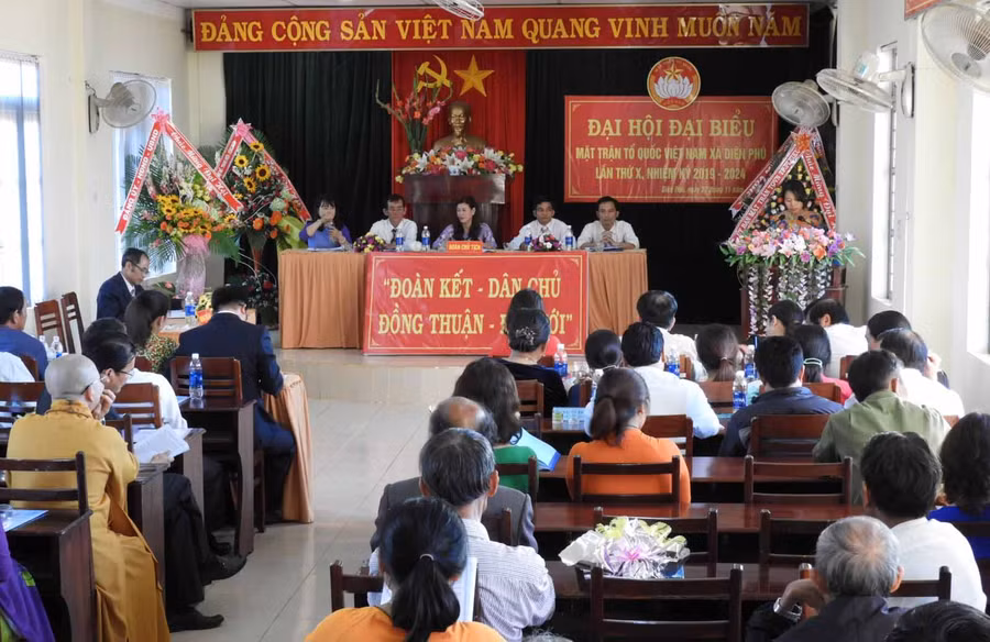 Toàn cảnh Đại hội MTTQ Việt Nam xã Diên Phú. Ảnh: Thanh Nhật