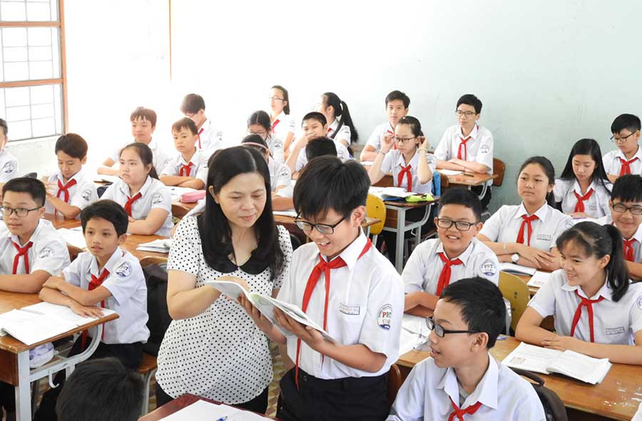 Nhà trường phấn đấu nâng cao chất lượng dạy và học. Ảnh: T.N