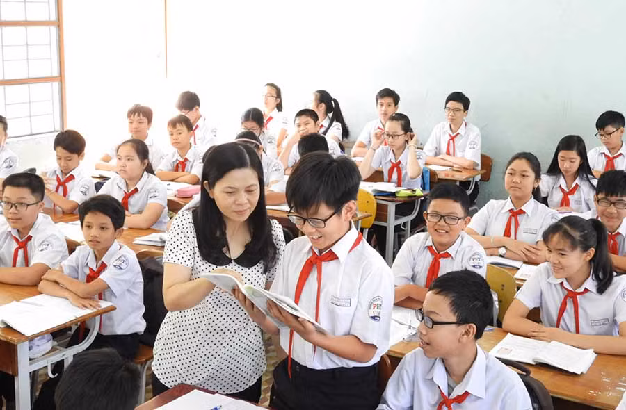Nhà trường phấn đấu nâng cao chất lượng dạy và học. Ảnh: T.N