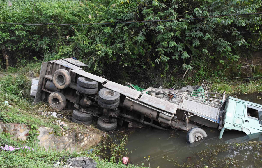 Hiện trường vụ tai nạn. Ảnh: Hà Phương