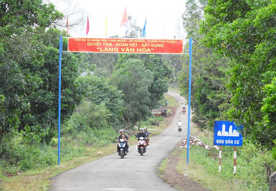 Một góc trung tâm xã Ia Kênh. Ảnh: Thanh Nhật