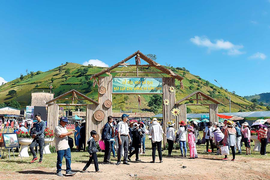 Nơi diễn ra lễ hội hoa dã quỳ dưới chân núi lửa Chư Đăng Ya