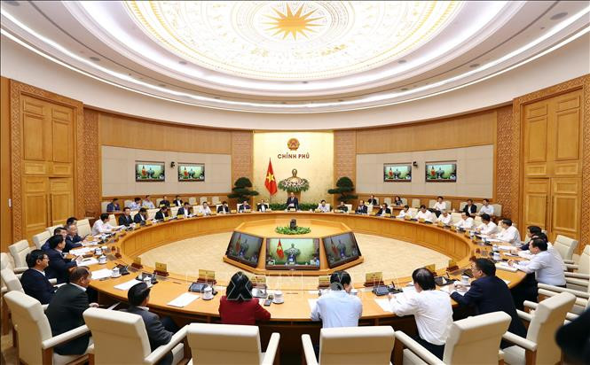 Toàn cảnh phiên họp Chính phủ thường kỳ tháng 10 năm 2018. Ảnh: Thống Nhất/TTXVN