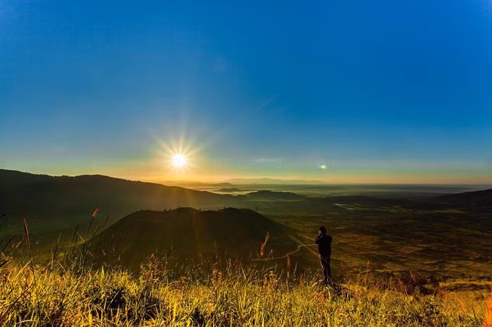 Bình minh trên núi lửa