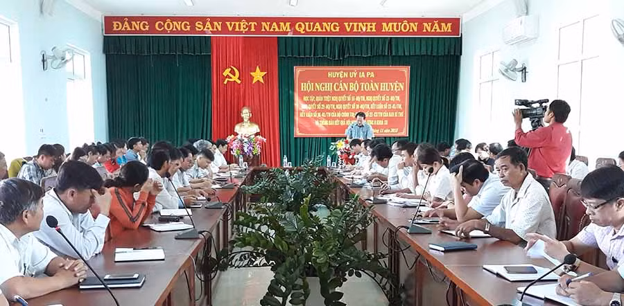 Quang cảnh Hội nghị quán triệt Nghị quyết. Ảnh: Mai Linh