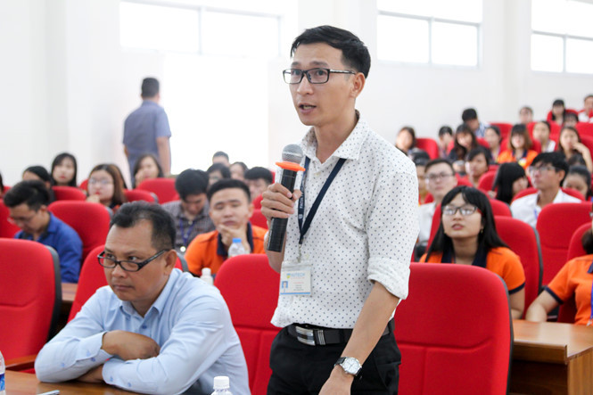 Thạc sĩ Vũ Anh Sao luôn là thành viên tích cực trong các diễn đàn, hội thảo khoa học Thạc sĩ Vũ Anh Sao luôn là thành viên tích cực trong các diễn đàn, hội thảo khoa học