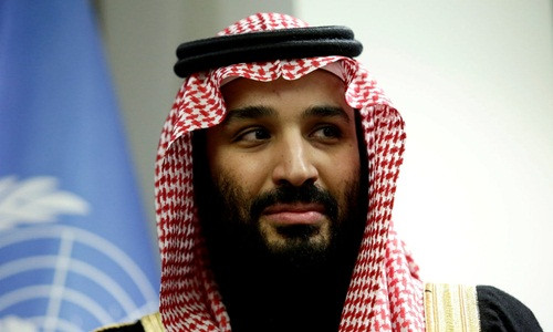 Thái tử Mohammed bin Salman tại Mỹ hồi tháng ba. Ảnh: Reuters.