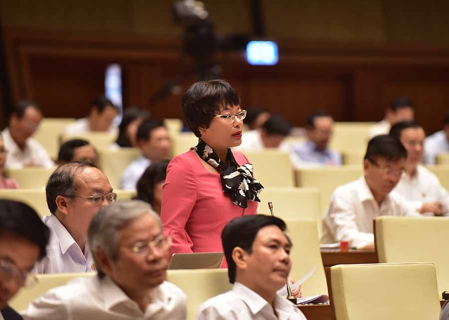 Đại biểu Quốc hội Nguyễn Mai Phương (Đoàn đại biểu Quốc hội Gia Lai). Ảnh: Vũ Định