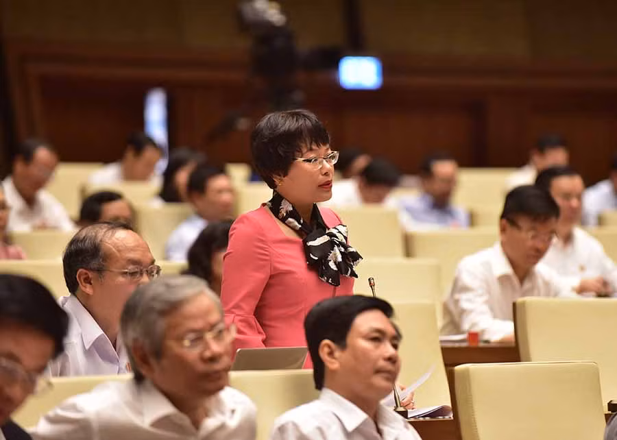 Đại biểu Quốc hội Nguyễn Mai Phương (Đoàn đại biểu Quốc hội Gia Lai). Ảnh: Vũ Định